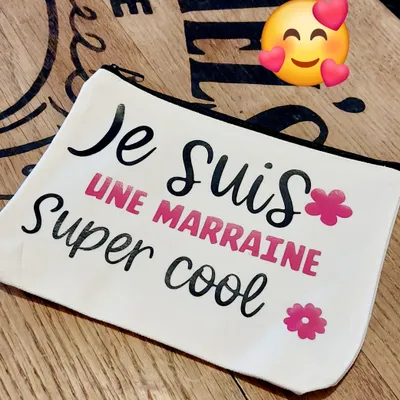 pochette - je suis une marraine super cool  - Annonce de grossesse